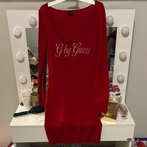 G by Guess Vibrant Red Knit Dress